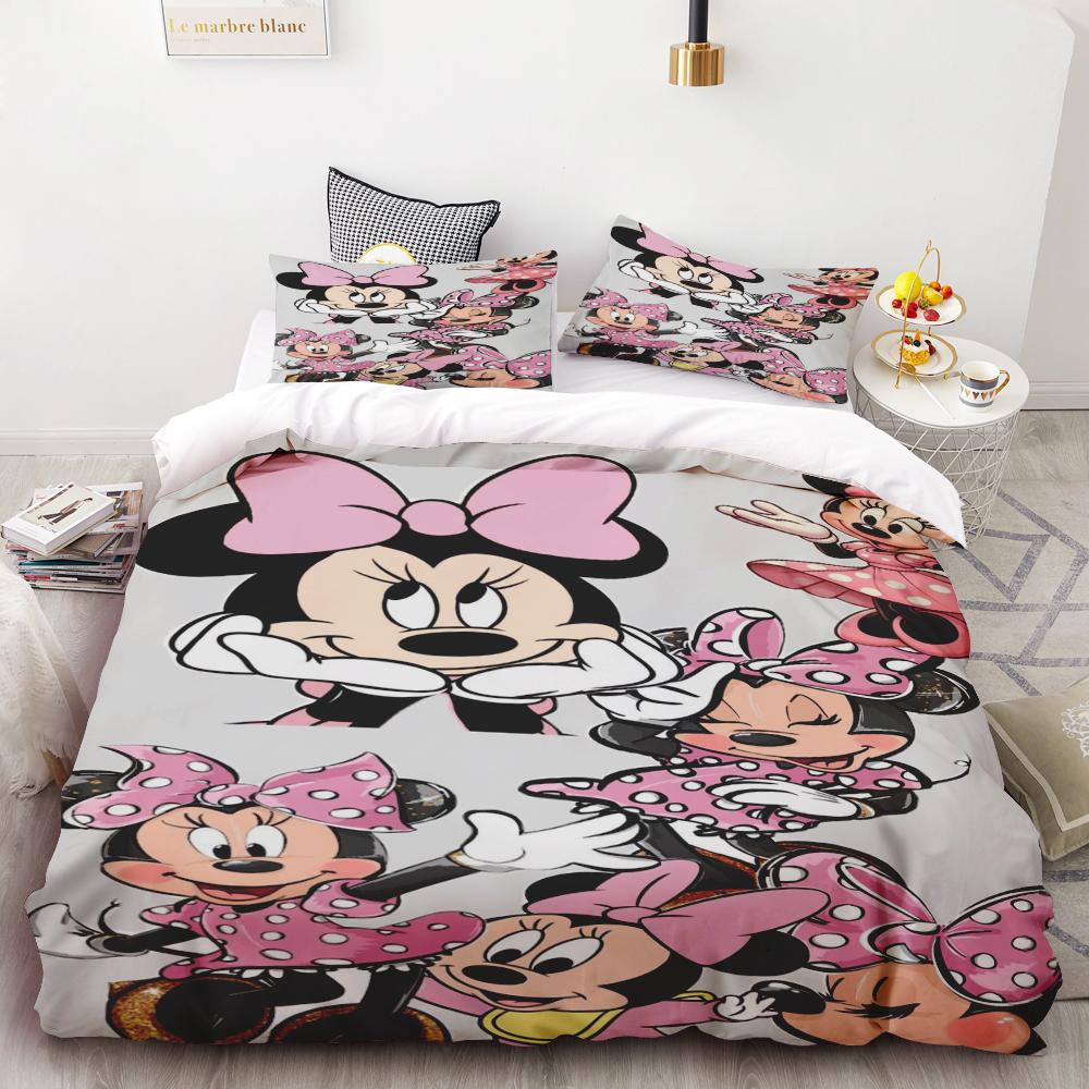 Mickey Anya Forger Duvet Cover Set Comforter Bedding 3d Children'S Bedding Set 3-Piece 1 Quilt Cover King Size best gifts