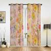 Spring Flowers Oil Painting Abstract Window Curtains for Living Room Luxury Bedroom Curtain Kitchen Blinds Drapes Curtains