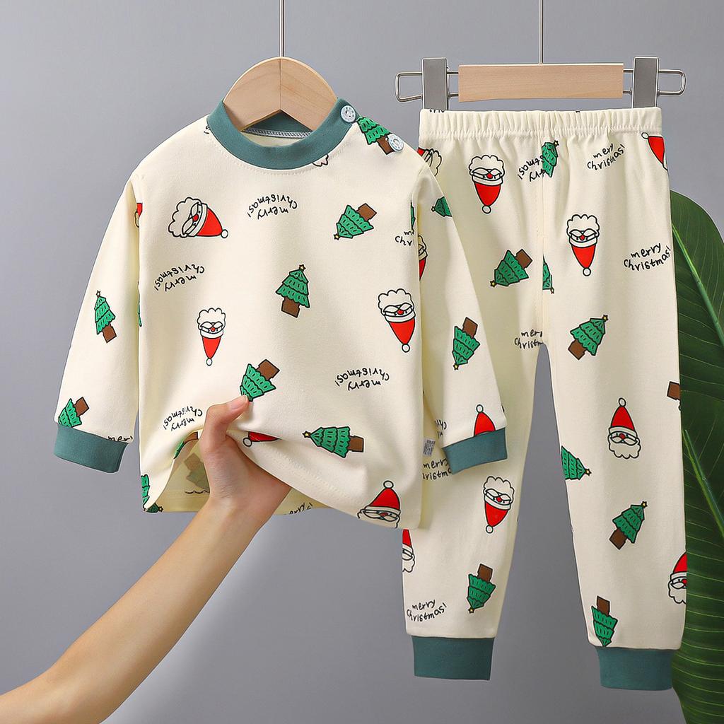 Children's Underwear Set Pure Cotton New Boys' Home Clothes Baby's All Cotton Warm Girls' Autumn Clothes Autumn Pants Children's Clothes