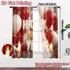 2pcs, 2D FLAT PRINTING Curtains (Without Rod) NewYearCheers Contemporary Modern Curtains Polyester Curtains Versatile All