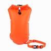Inflatable Buoy Swim Bag with Storage Compartment - Single Air Chamber Floating Safety Accessory