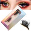 Colored Eyeshadow False Eyelashes - Self-Adhesive, Natural, Dense, Curled, 1 Pair