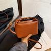 Pillow Shape Solid Color Singleshoulder Crossbody Bag Handbag Women Fashion