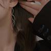 Fashion Jewelry Long Earrings Wavy Tassel Earline Statement Earrings Oorbellen Stud Earrings For Women