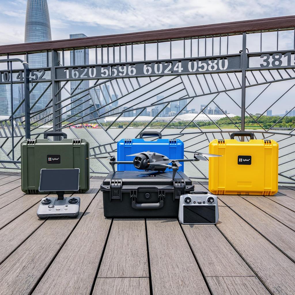 Lykus Titan M400 Waterproof Case for DJI Mavic 4 Pro Fly DJI RC Pro and Filter Holds up to 6 More/Creator Combo, 2/RC2 Transmitter, Case, [Case Only]