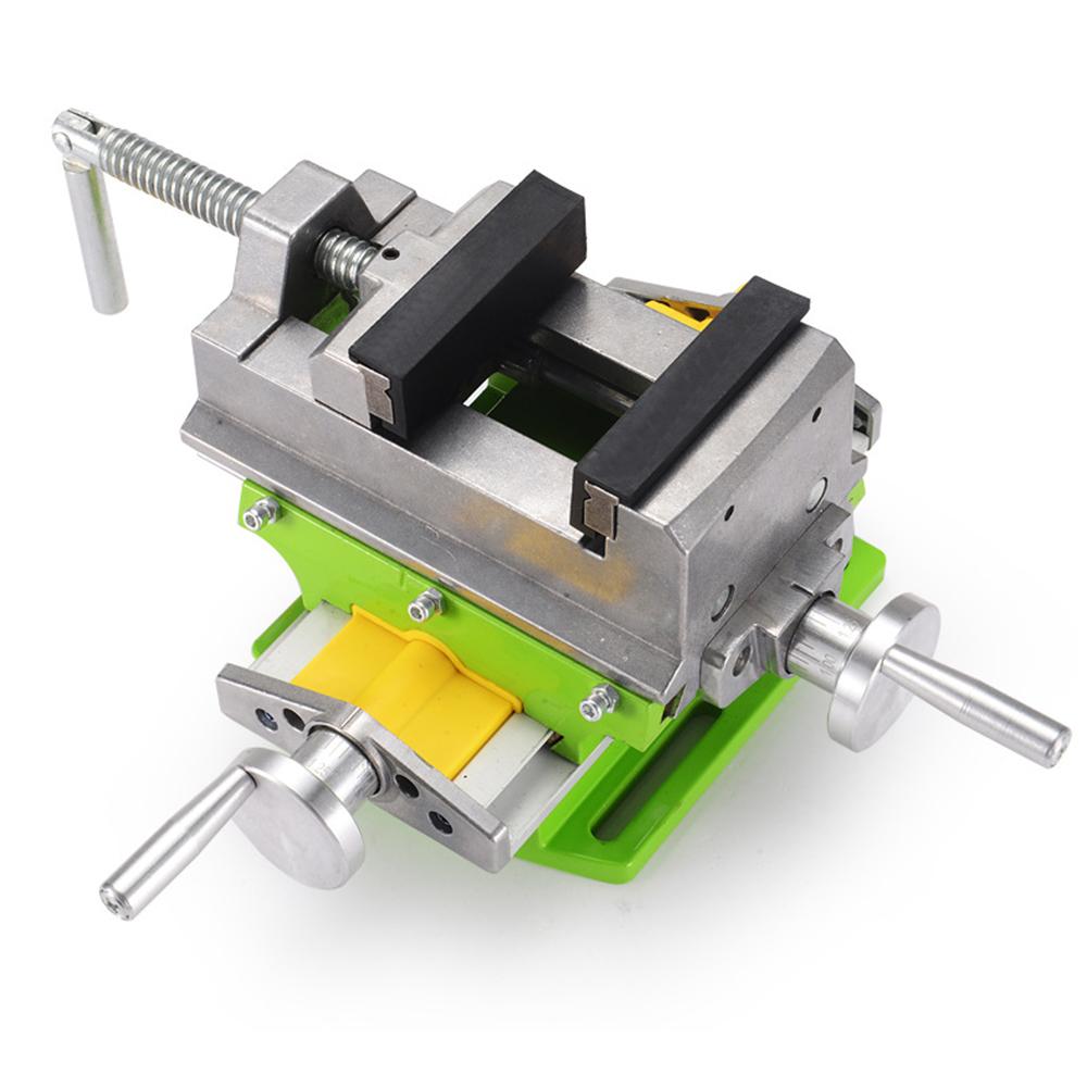 ALLSOME 3 Inch Cross Slide Vise Vice Table Compound Table Worktable Bench Alunimun Alloy Body For Milling Drilling HT2878