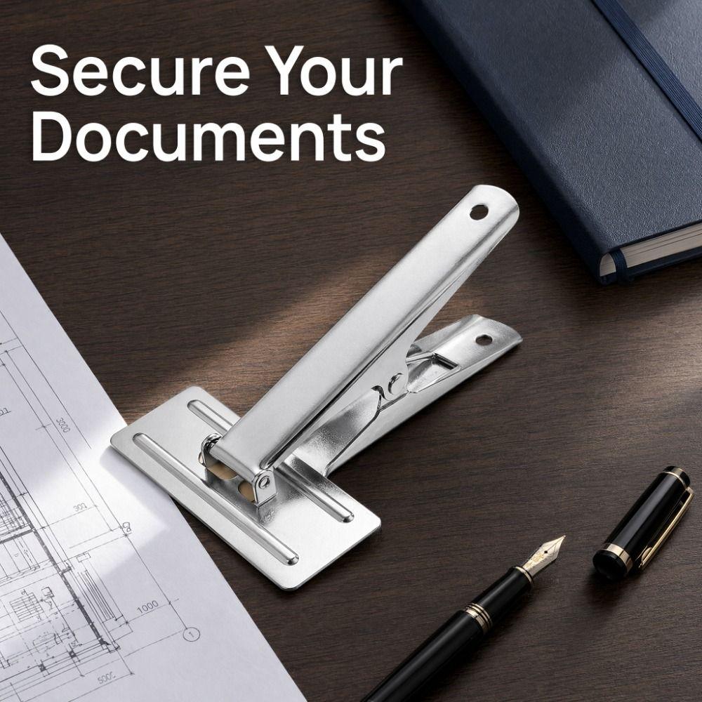 Steel Office Clip Large Document Binding Clip Voucher Binding Clamp Financial Office