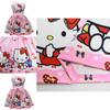 Безрукавное платье с принтом Hello Kitty и оборками для весеннего наряда