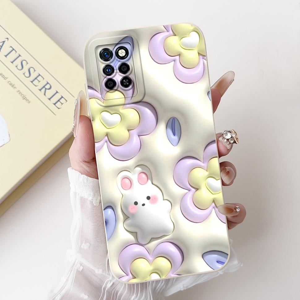 Чехол для Infinix Note 10 Pro X695 X695D Красивый Цветок Мягкий Силикон ТПУ Чехол для Телефона Для Infinix Note 10 Note10 Pro Чехол Funda