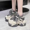 Fashion 10CM Women's Breathable Mesh Platform Shoes Outdoor Increase Height Chunky Sneakers for Women Casual Walking Shoes Women's Tenis