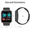 Умные часы Y68 с монитором сердечного ритма, фитнес-трекером активности, для мониторинга сна, с функцией удаленной фотосъемки, черные