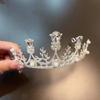 Корона в стиле барокко из алмазного сплава, циркониевая свадебная корона, тиара принцессы, обруч для волос на день рождения, повязка на голову, корона для волос
