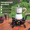 Портативная газовая плита для кемпинга, горелка для приготовления пищи, ветрозащитная, 3800 Вт, высокая мощность, регулируемое пламя, складная конструкция, уличная походная плита