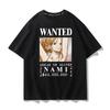 ONE PIECE Горячая Анимация Тренд Короткий Рукав Мужская Мода Тренд Бренд Уличный Свободный Пара Одежда Удобная Свободная