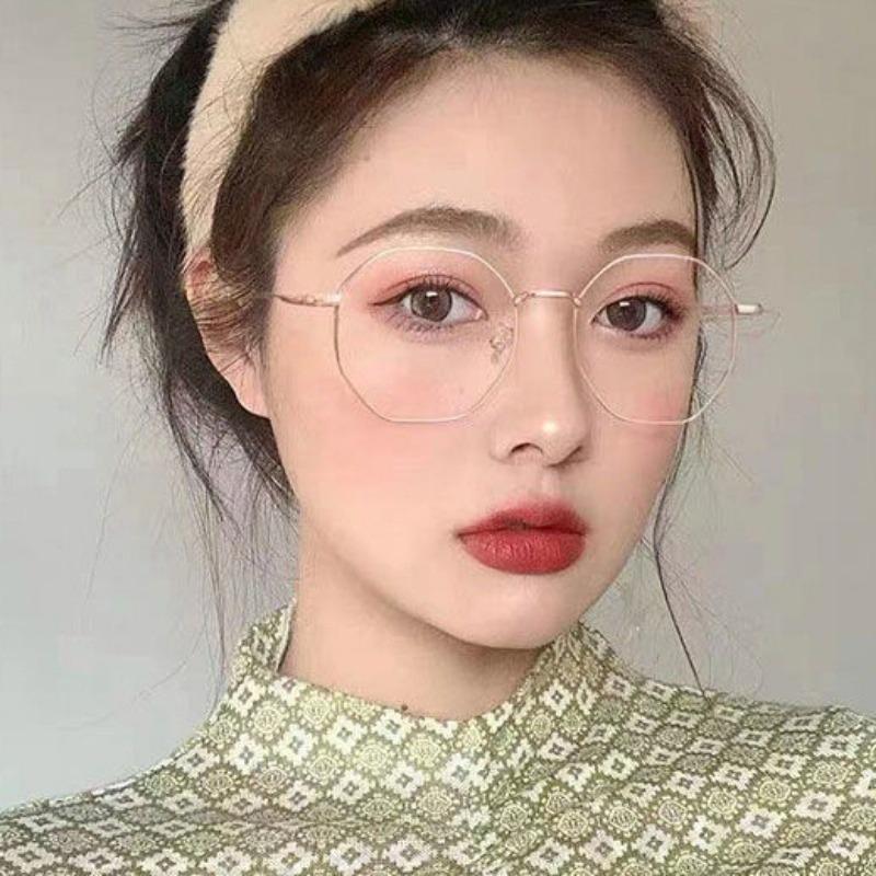 Корейский Модный Стиль Многоугольные Очки с Защитой от Синего Света для Мужчин/Женщин Очки с Защитой от Излучения