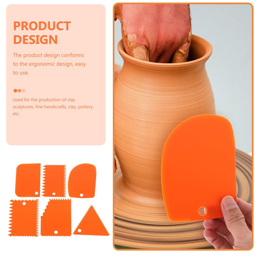 6 шт. Керамический шпатель Скребок для скульптуры из глины Инструмент для лепки лица Скульптура Гончарное дело В помещении