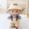 For 17cm Doll Clothes Fashion Bucket Hat Overalls Doll Clothes Color Match Hoodies Dolls Accessories Cute Decoration Little Clothes