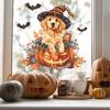 Halloween Cute Puppy Pumpkin Bat Glass Doors and Windows Home Decorative Window Stickers