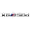 Серый значок для BMW X3M X4M X5M X6M X7 M Power Значки Шильдик Логотип 40i 40d 50i 50d 60d 60i ABS Задний логотип Автоаксессуары