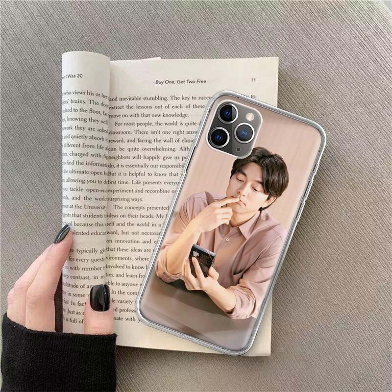 Чехол для телефона Gong Yoo для Apple iPhone 12 13 Mini 14 15 Pro 17 Pro Max Air 11 16E 16 Plus Прозрачный силиконовый защитный