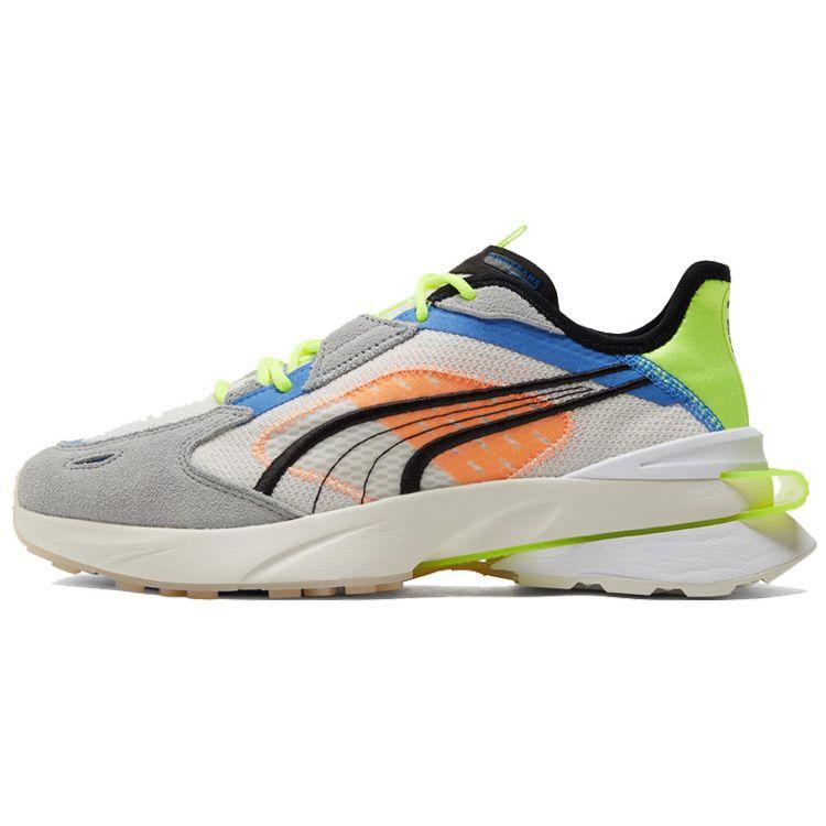 Puma PWRFRAME OP-1 Abstract Nimbus Cloud Yellow Alert Кроссовки унисекс Кремово-белые 382649-02