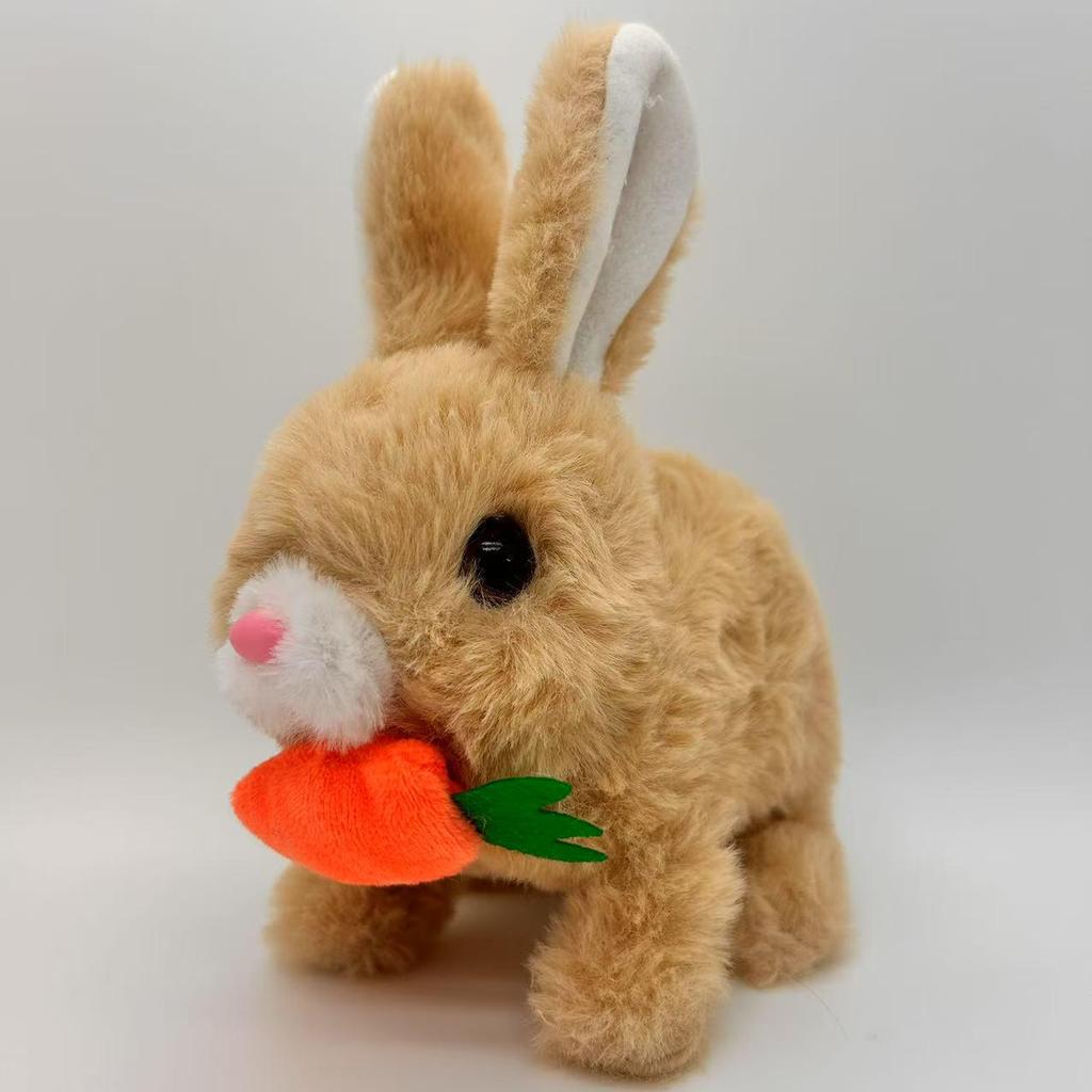 Милая длинношерстная плюшевая мультяшная кукла-кролик для детей