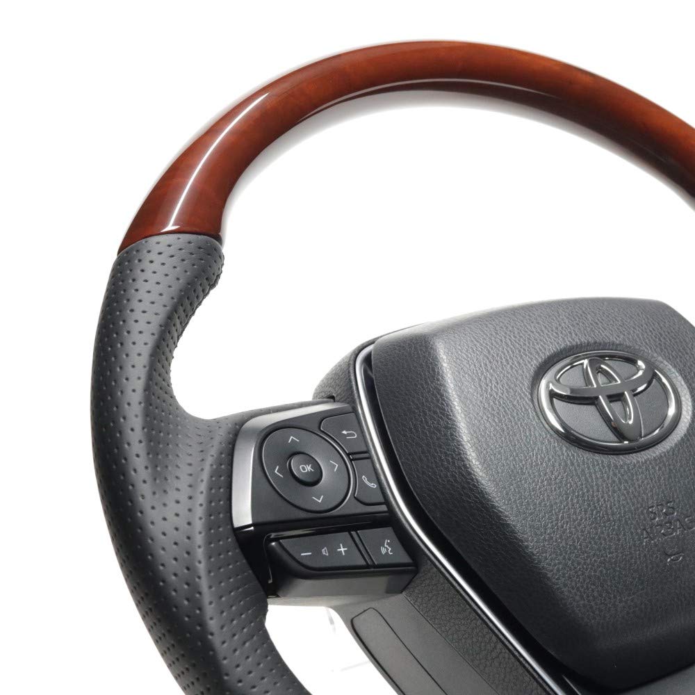 REAL steering wheel Brown Wood [Harrier (80 series)]