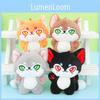 Adorable Plush Wolf Toy Cute Fluffy Fox Doll Birthday Gift Keychain