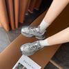 Silver Trend Increases Platform Dad Shoes Women's 2025 New Summer Popular Mesh Student Lightweight Sports Shoes