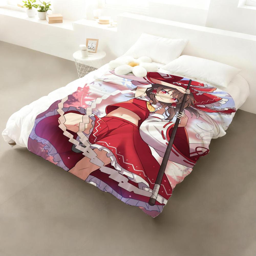 Любимый многими The Touhou Project Игра в жанре «пулевой ад» Уютный Мягкий Фланелевый Плед Легкий Приятный к Коже для Дивана Кровати Офиса