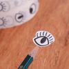 1000pcs/roll Reusable Mini Eye Shaped Sticker Crafts Stationery Sticker  Easter Decor