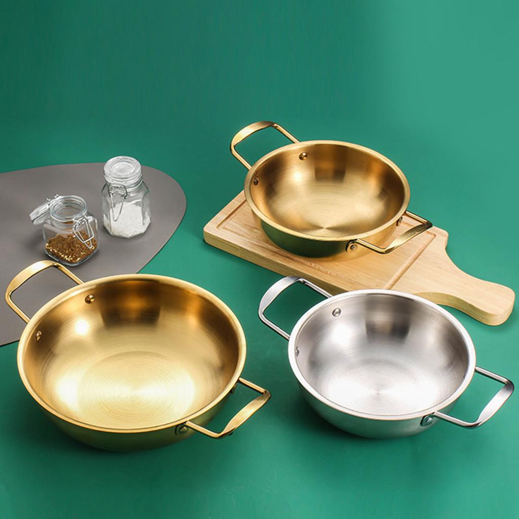 High Quality Stainless Steel Cooking Pan Effective Wok Baking Dish for Camping and Indoor Use In Durable Stainless Steel