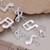Fashion Style Beautiful High Quality Silver Color Jewelry Bracelets Women Cute Wedding Gifts Nice H242