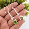 Peridot Earrings Gemstone Jewelry, 925 Solid Sterling Silver Earrings, Handmade Jewelry Bohemian Earrings, Gift For Her