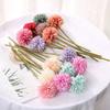 3PCS Hydrangea Artificial Flowers Fake Dandelions Bouquet Wedding Decoration Home Room Decor DIY Pompon Bridal Accessories