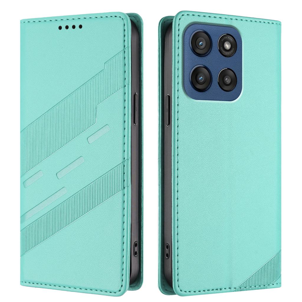 For Motorola Edge 60 5G Phone Cases Punk Style Imprinted Wallet Stand Leather Cover