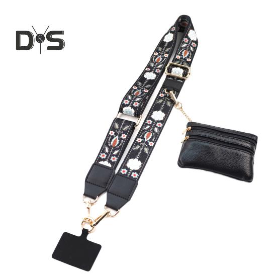 Phone Strap Neck Phone String with Zipper Wallet Pouch Shoulder Strap Purse Badge Holder for Travel Outdoor Grocery Shopping