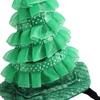 2Pcs Small Dogs Pet Christmas Costume Suit Green Shiny Hat Pet Headwear  Birthday Party