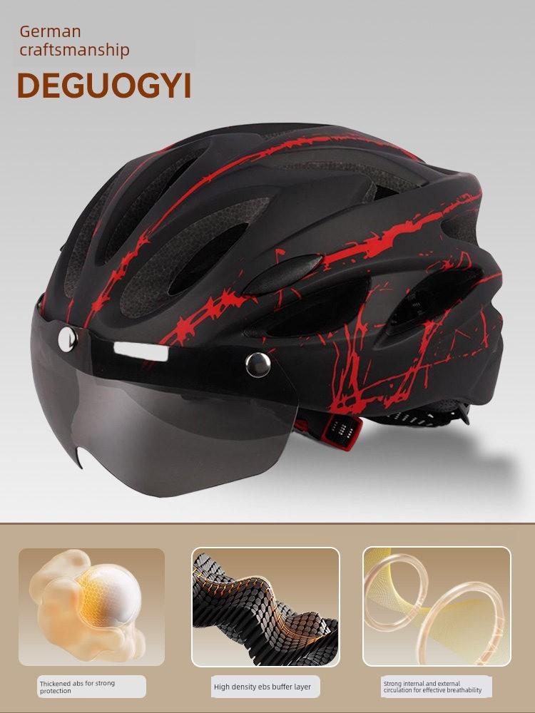Yu Zhaolin Bicycle Helmet Men's Mountain Bike Road Bike Balance Bike Bicycle Safety Helmet Women's Cycling Equipment