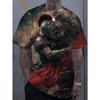 Men's T-Shirts Spartan Pattern 3D Print Tops Tees Summer Fashion Women Streetwear Oversized Unisex T Shirt Men Clothing