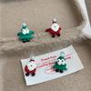 Модное красное кольцо Санта-Клауса и высококачественные серьги для девочек: Уникальный, стильный и персонализированный аксессуар
