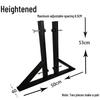 Wooden Movable Display Rack for Large Tiles and Mirrors