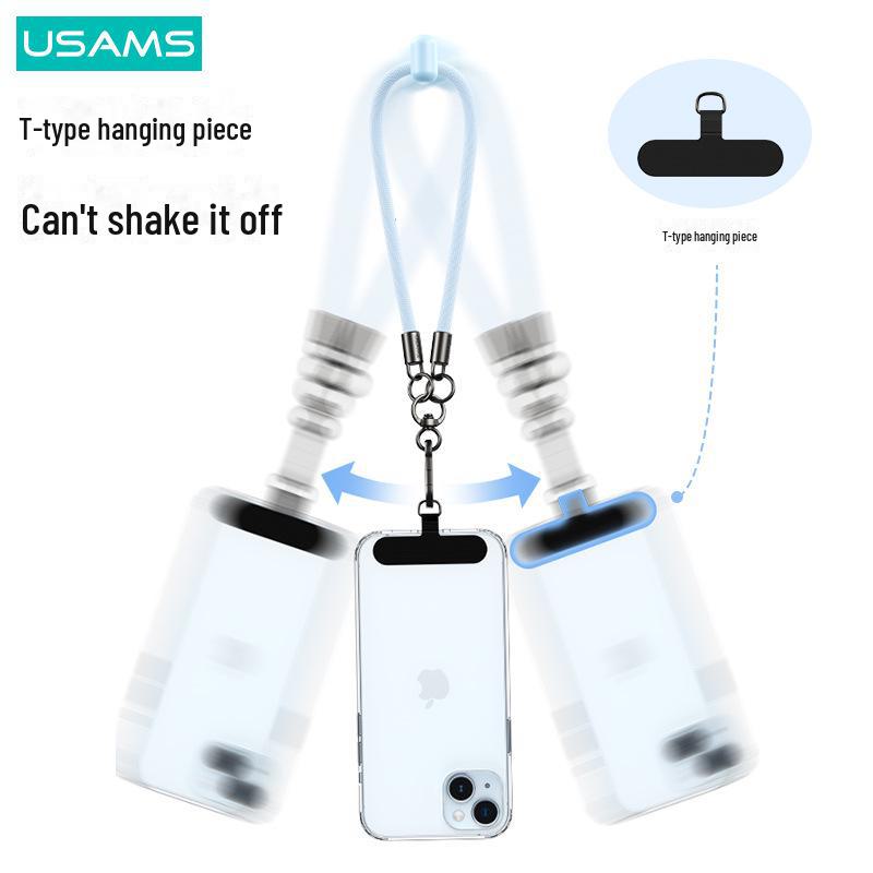 USMAS Модный шнурок безопасности для мобильного телефона с держателем для карт