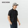 Skechers Мужская быстросохнущая вязаная жаккардовая рубашка-поло