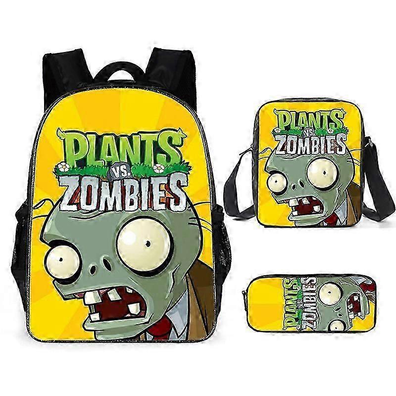High-Quality Cartoon Themed School Bag Featuring Plants vs. Zombies Characters