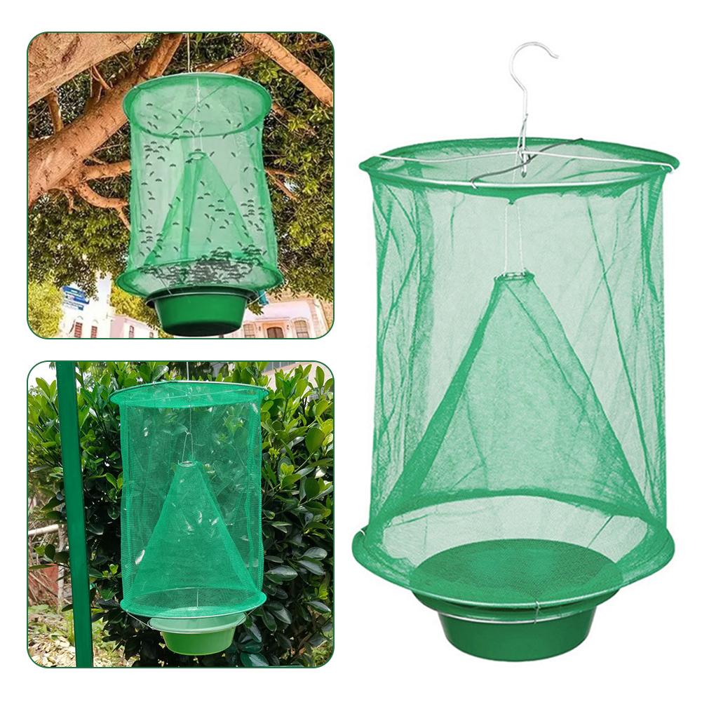 Ranchs Fly Trap Reusable Hanging Catchers Cage For Backyard