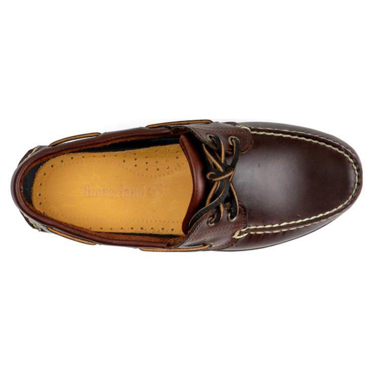 Timberland Hand-Sewn Slip-Resistant Durable Low-Top Sports Casual Shoes Men Sneakers Brown 25077W