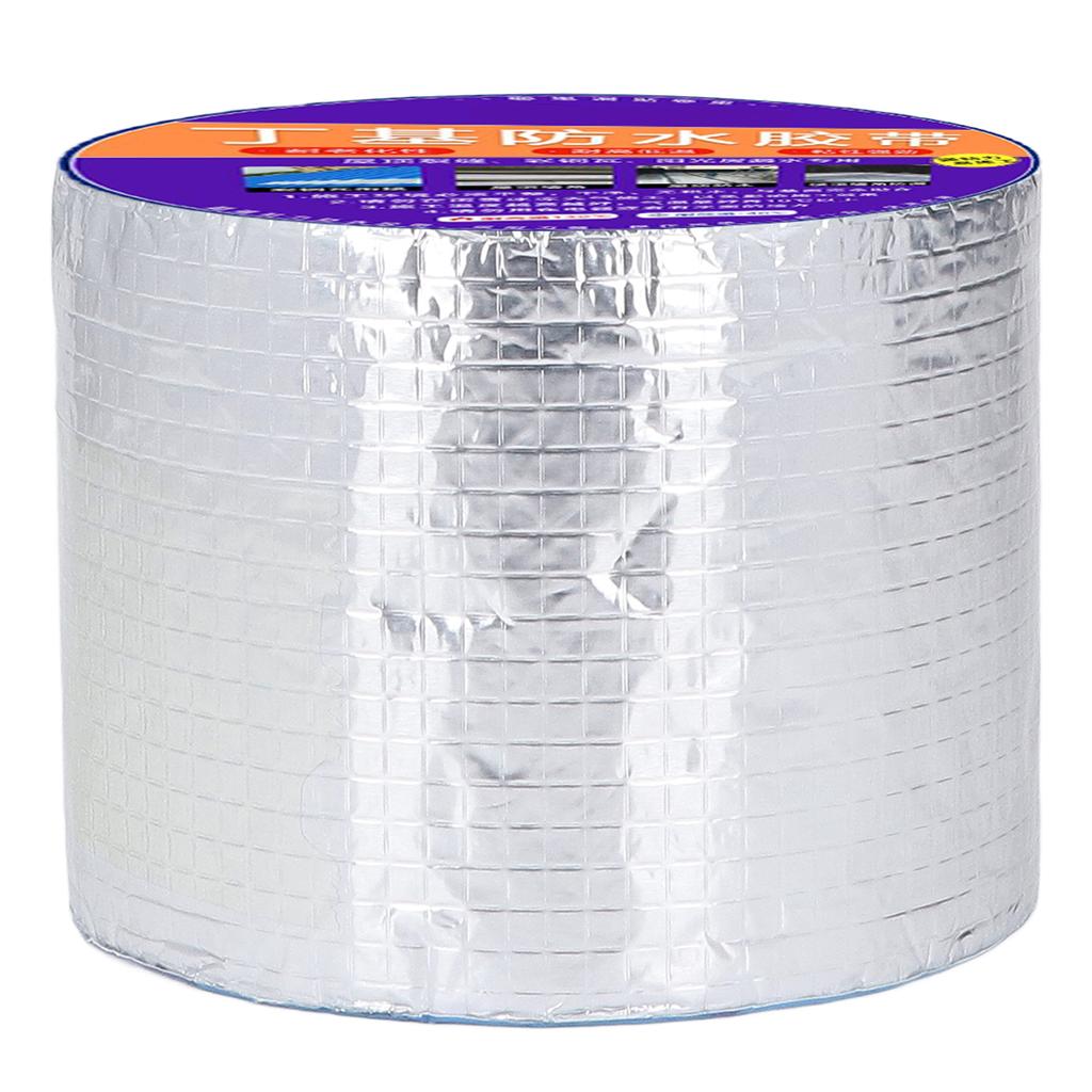 Бутиловая лента водонепроницаемая алюминиевая фольга 100 мм ширина 10 м длина самоклеящаяся для герметизации