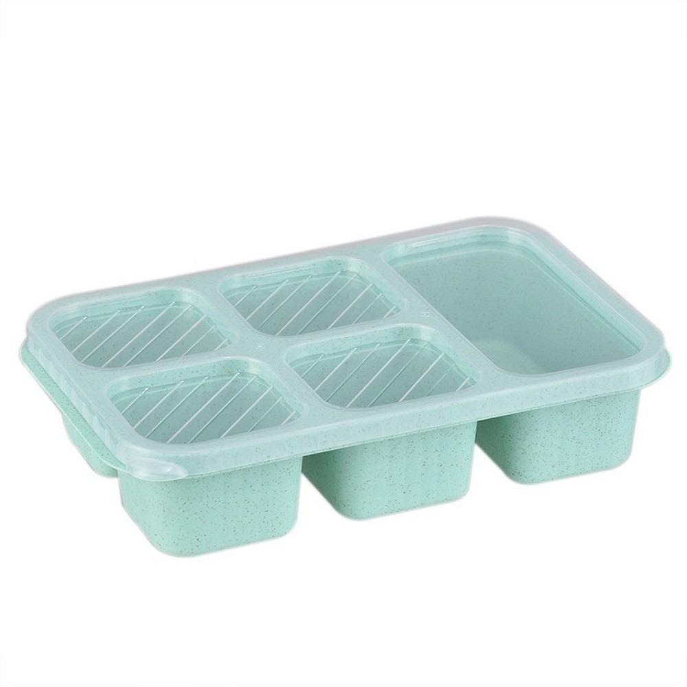 Plastic Fruits Box Transparent Lid Food Storage Box Fresh-keeping Lunch Box Students