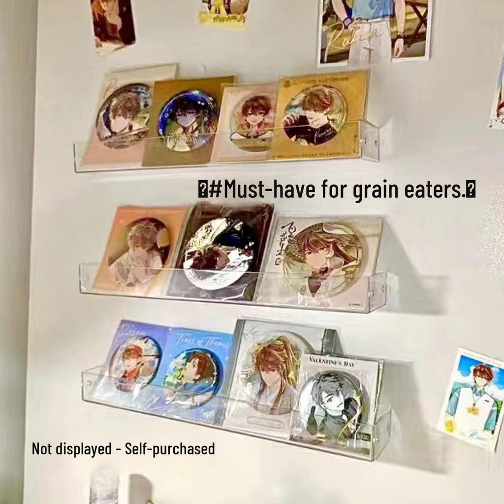 Transparent Acrylic Wall-Mounted Display Box for Cute Clay Works and Mini Figurines